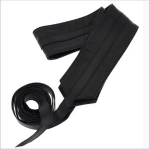 G.i.L.I. Obi belt black leather.  New
